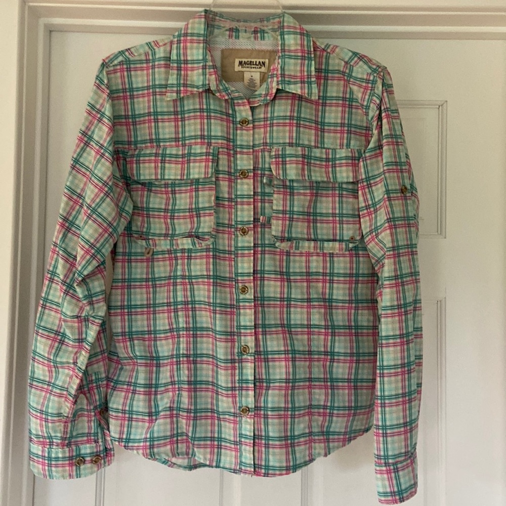 Ladies Magellan Camp Hike Water Vented Shirt Medium